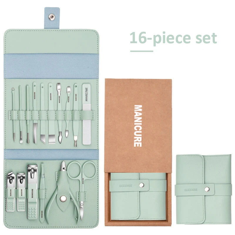 Portable 16pcs Manicure Kit