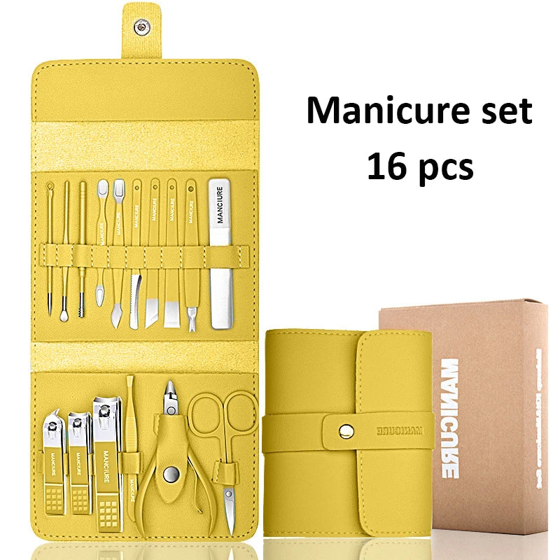 Portable 16pcs Manicure Kit