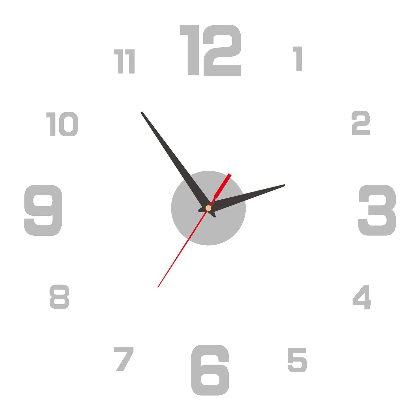 3D Wall Decal Decorative Clock