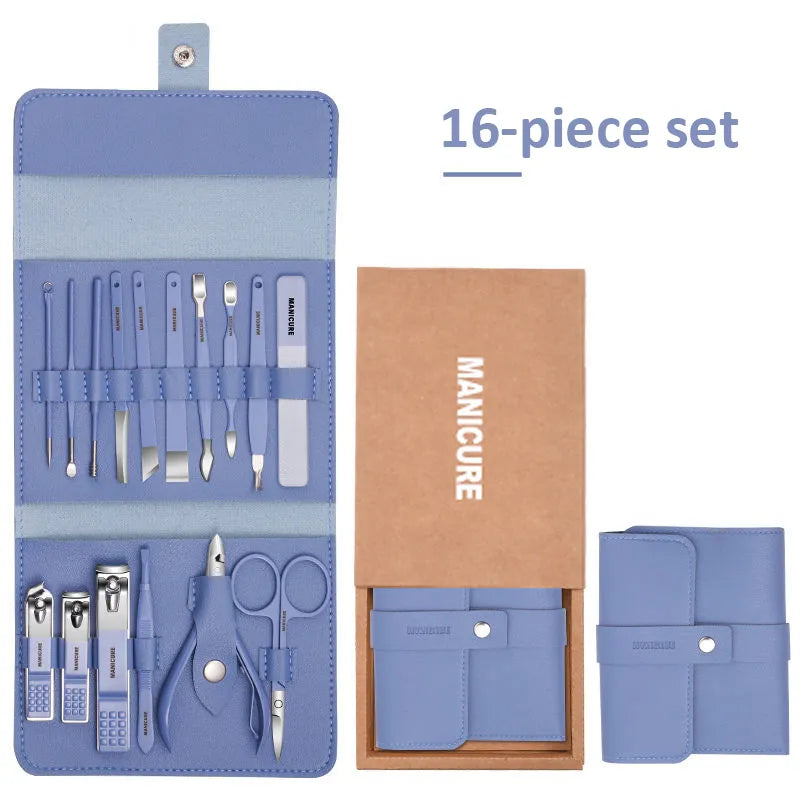 Portable 16pcs Manicure Kit