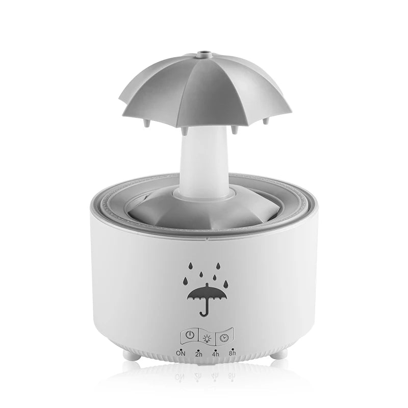 Aromatherapy Rotating Water Droplet Led Umbrella Humidifier