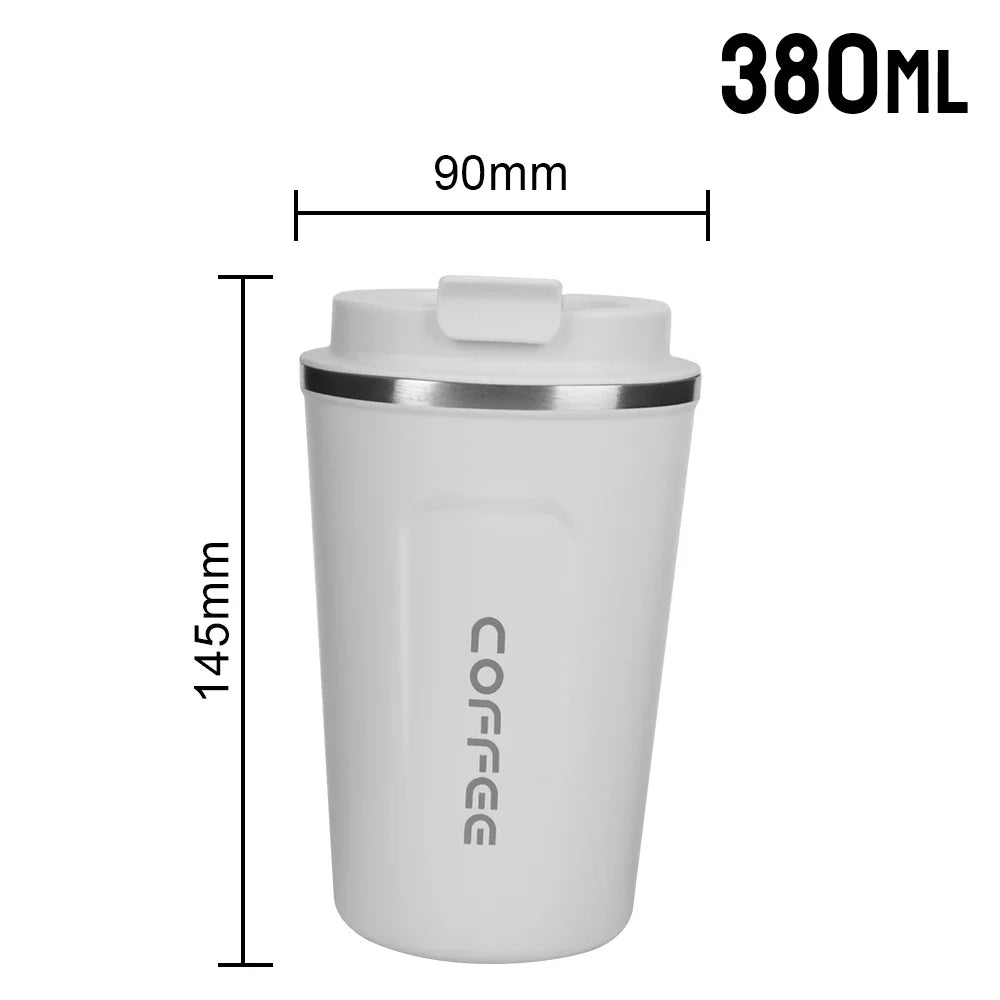 Stainless Steel Travel Mug – Leak-Proof 380/510ml Coffee & Tea Thermos
