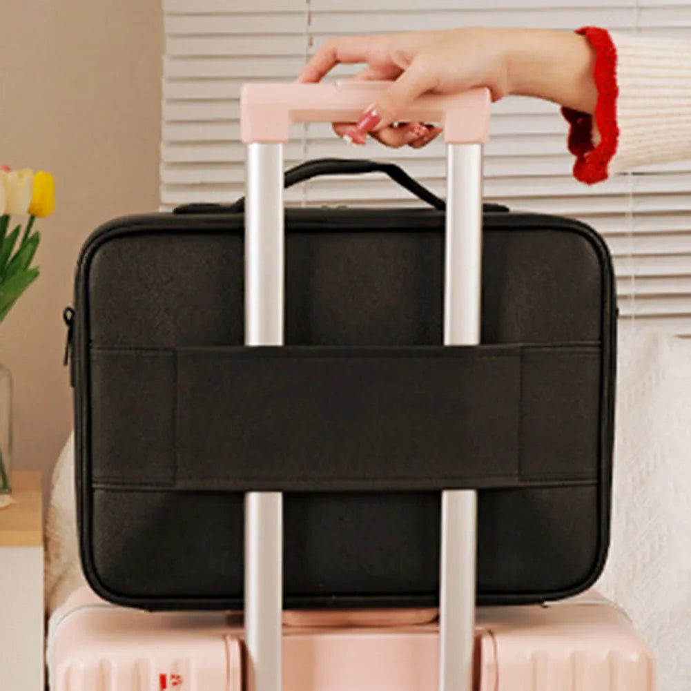 Makeup bag with LED Mirror